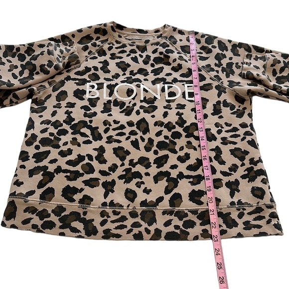 Brunette The Label Leopard Print Crew - Size Small / Medium - Picture 9 of 12